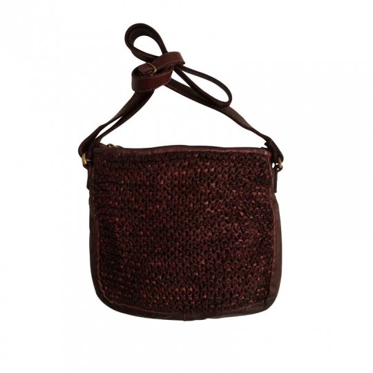 By Burin Knitted Leather Cross over Bag - nedsat 50%